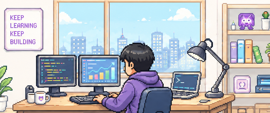 Pixel art workspace light theme